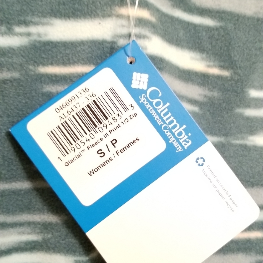 Columbia Fleece Quarter zip fleece Small - Picture 3 of 6